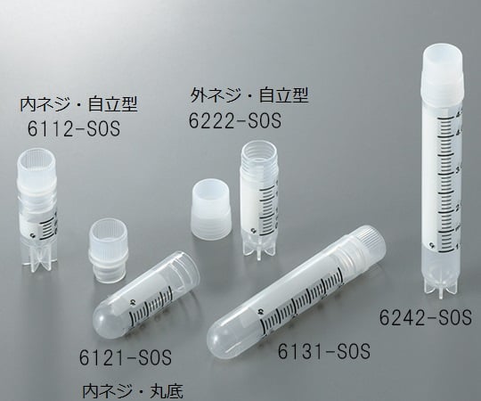 Cryotube CryoFreeze® 1.0mL External thread, self-supporting, 50 tubes/bag x 10 bags 6212-S0S 1 box (50 tubes x 10 bags)