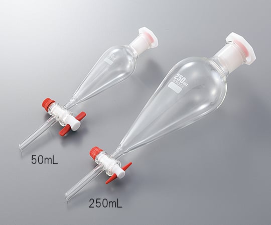 分液ロート 樹脂栓付き 100mL 1個