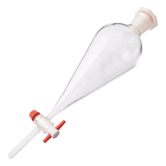 Separatory funnel with resin stopper, 500mL, 1 piece
