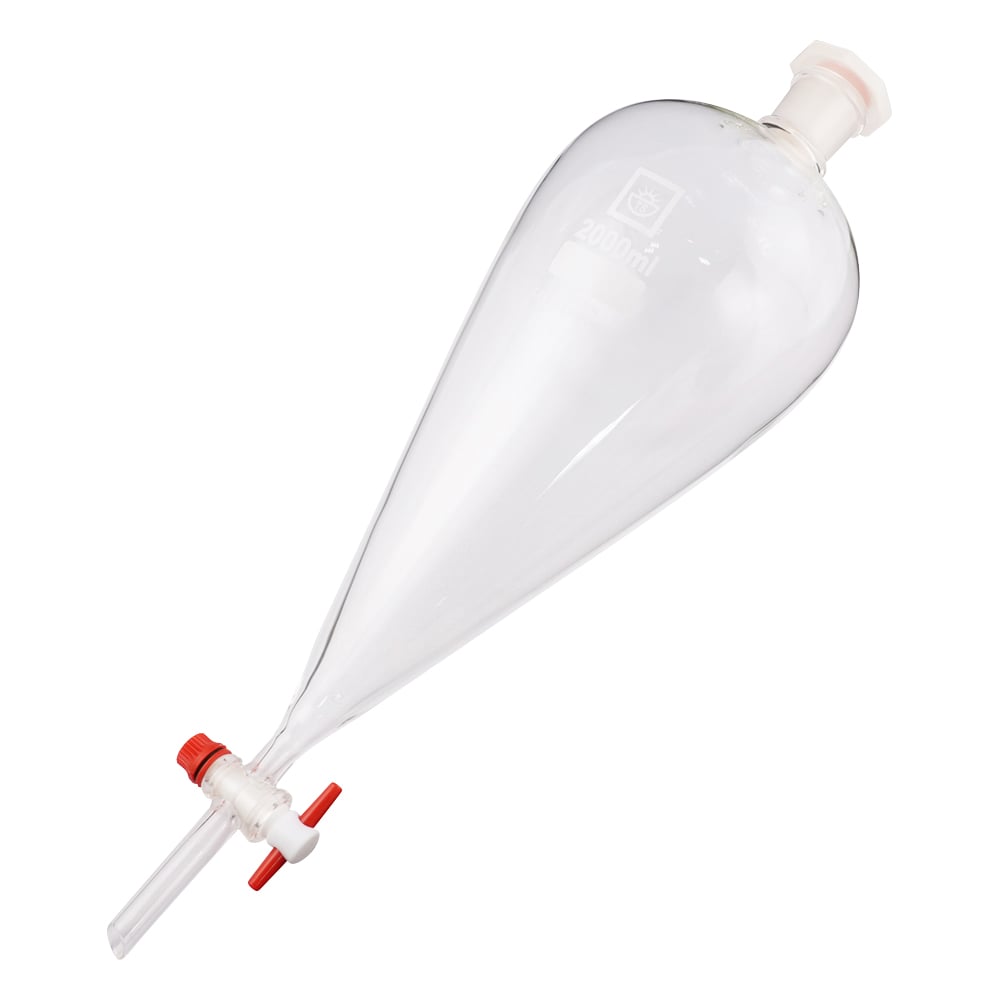 分液ロート 樹脂栓付き 2000mL 1個