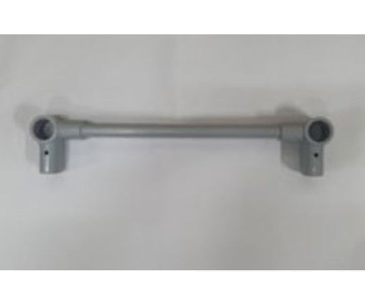 Shelving 2-way connector, ABS, grey, 1 piece