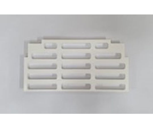 Shelving shelf cutout plate mini PP white 1 piece