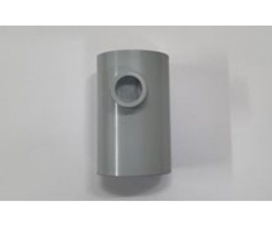 1구 바 커넥터 ABS제 그레이 1개