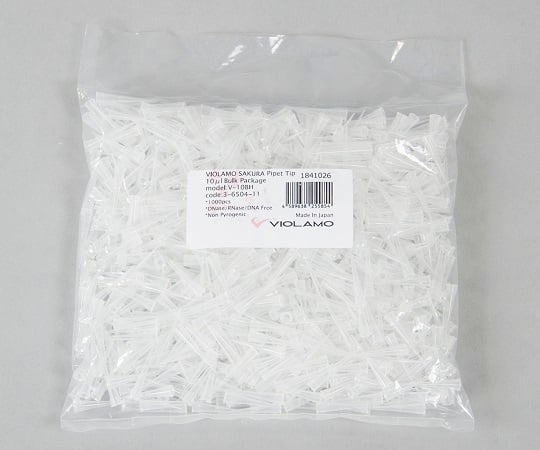 ビオラモサクラチップ（バルクパック） 10μL ナチュラル 1袋（1000本入）　V-10BH 1袋(1000本入)