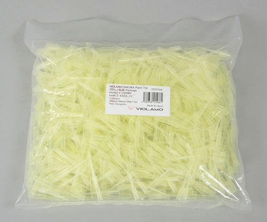 ビオラモサクラチップ（バルクパック） 200μL イエロー 1袋（1000本入）　V-200BH 1袋(1000本入)