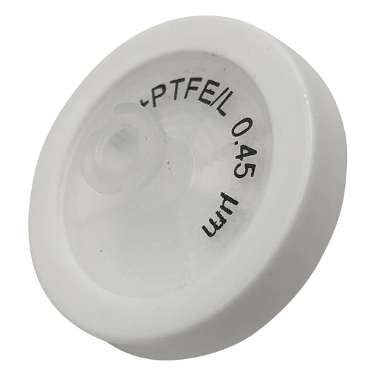 주사기 필터(프리필터 부착) PTFE(사불화에틸렌) φ25mm/0.45um 1상자(100개입)