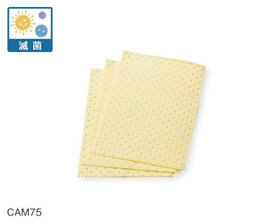 액체 흡수 매트(물·기름·용제·산·알칼리용) 멸균제 1봉(10장입) CAM75 1봉(10장입)