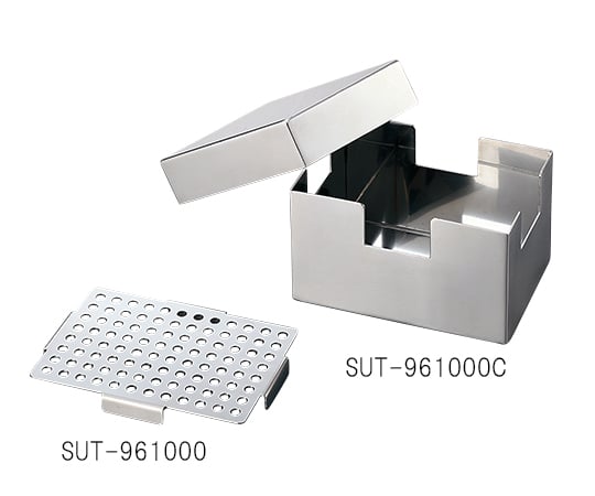 ステンレスチップラック 200μLチップ96本収納ラック　SUT-96200 1個