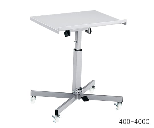 승강·틸트 작업대 가스 스프링 승강식 캐스터 타입 400×400×670～810mm 400-400C 1대