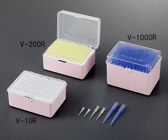 ビオラモサクラチップ（ラックパック） 1000μL ナチュラル 1ケース（96本×10ラック入）　V-1000RN 1ケース(96本×10ラック入)