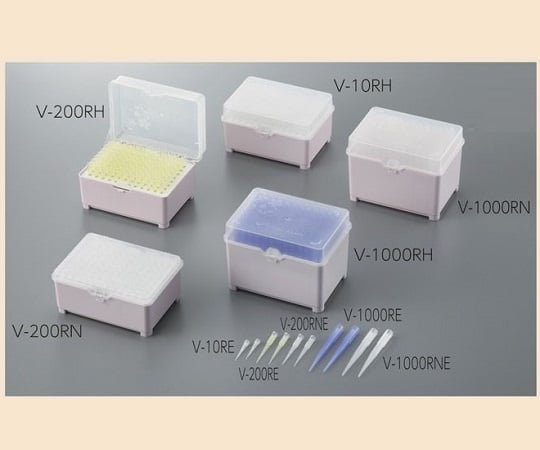 ビオラモサクラチップ（ラックパック用スペアプレート） 1000μL ナチュラル 1箱（96本×10プレート入）　V-1000RSN 1箱(96本×10プレート入)