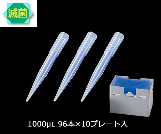 Viola Mosakura Tip (Spare Plate for Rack Pack) 1000μL Blue (Sterile) 1 Box (96 pieces x 10 plates) V-1000RSE 1 Box (96 pieces x 10 plates)