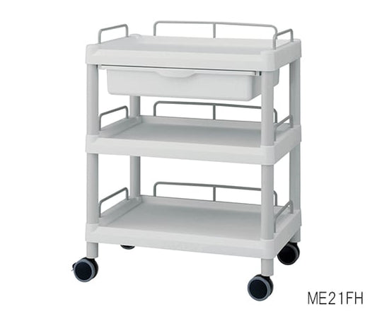 Mobile Easy Cart (with guard frame: gray) 3 shelves 540 x 370 x 855 with drawers ME11FH 1 unit