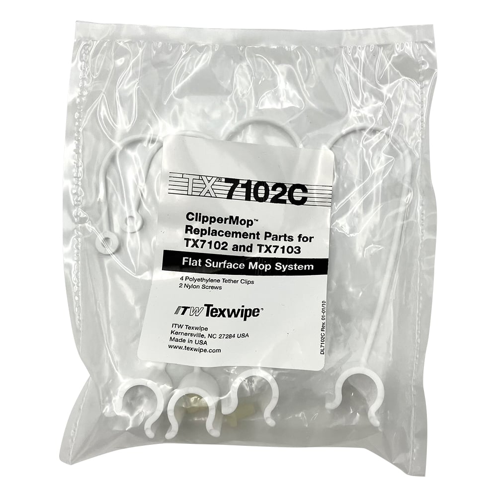 클린 룸 걸레(ClipperMop) 교환용 고정 클립·나사 세트 TX7102C 1 세트