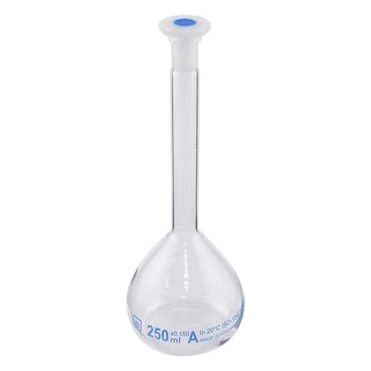 メスフラスコ樹脂栓付き 250mL 1個