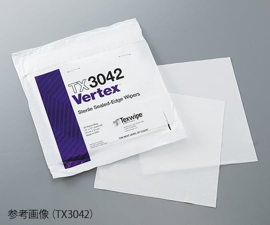 マイクロワイパー　Vertex®　310×310mm　1袋（20枚/袋×5袋入）　TX3042 1袋(20本×5袋入)