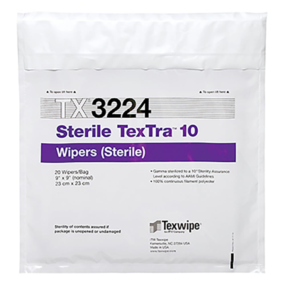 滅菌テクストラ10 Sterile TexTra™10 230×230mm 1箱（100枚×5袋入）　TX3224 1箱(100枚×5袋入)