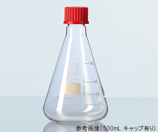 Screw-top Erlenmeyer flask (PBT cap (GL32)) 500mL 218034452 1pc
