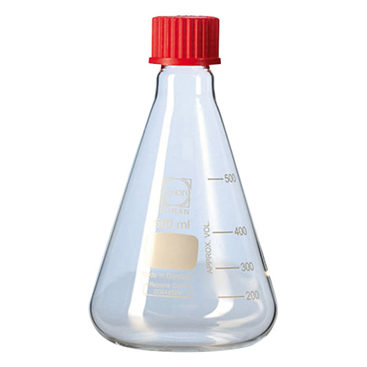 Screw-top Erlenmeyer flask (PBT cap (GL32)) 500mL 218034452 1pc