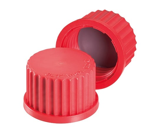 Screw-top Erlenmeyer flask replacement PBT cap (red, GL32) 292401905 1 piece