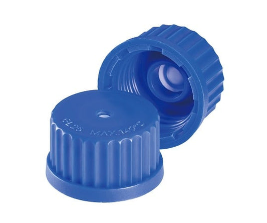 Screw-top Erlenmeyer flask with membrane cap (blue, GL25) 291181307 1 piece