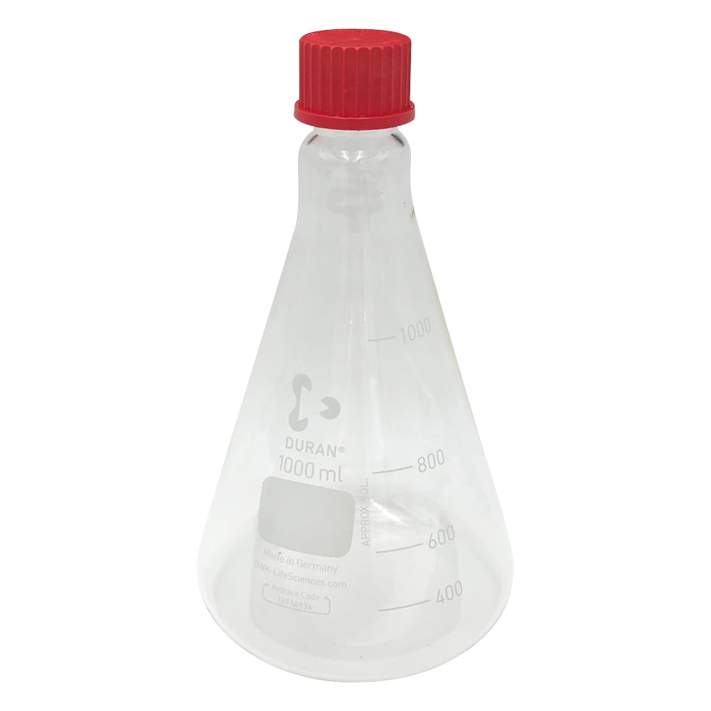 Screw-top Erlenmeyer flask (PBT cap (GL32)) 1000mL 218035457 1pc