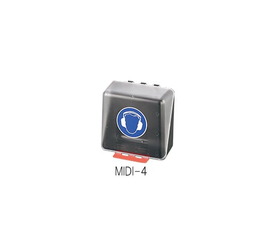 イヤーマフ用安全保護用具保管ケース　クリア　MIDI-4 1個