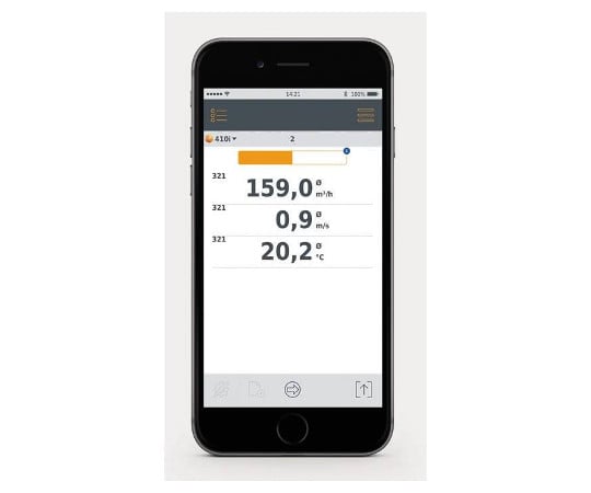 スマートプローブベーン式風速計 testo 410i 　0560 1410 1個