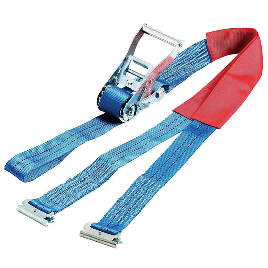 Lashing belt economy hook type fixed side size 1m adjustable side size 5m 1 piece