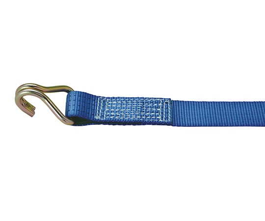 Lashing belt, blue, narrow hooks on both ends, BT-B50, 1 piece