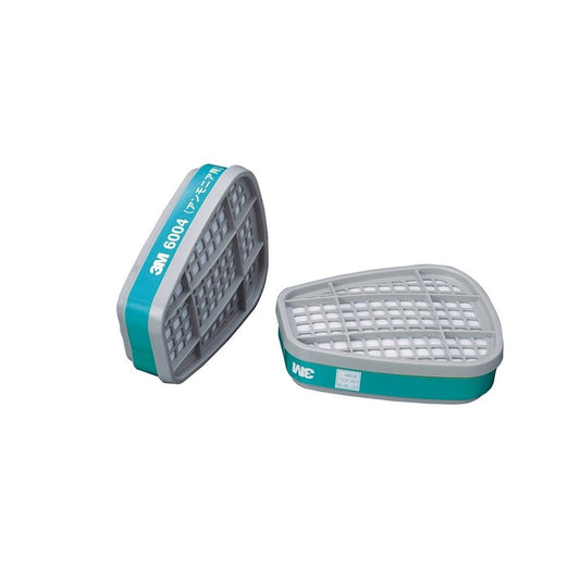 吸収缶(2個入) アンモニアガス用 防毒マスク面体 防塵マスク兼用　6004 OHSP 1組(2個入)