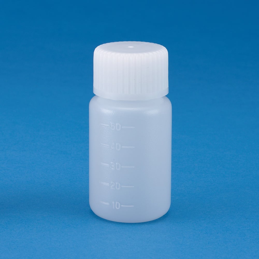 フッ素ガスコーティング容器 50mL 1本　JFW-50 1本