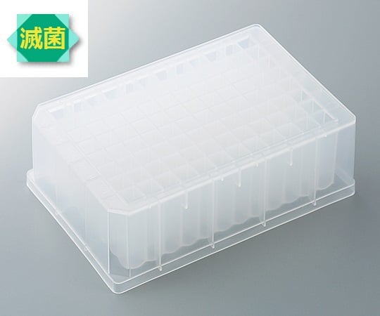 96-well deep plate (V-bottom) Sterilized (1 piece/bag x 20 bags) P96D07S 1 set (1 piece x 20 bags)