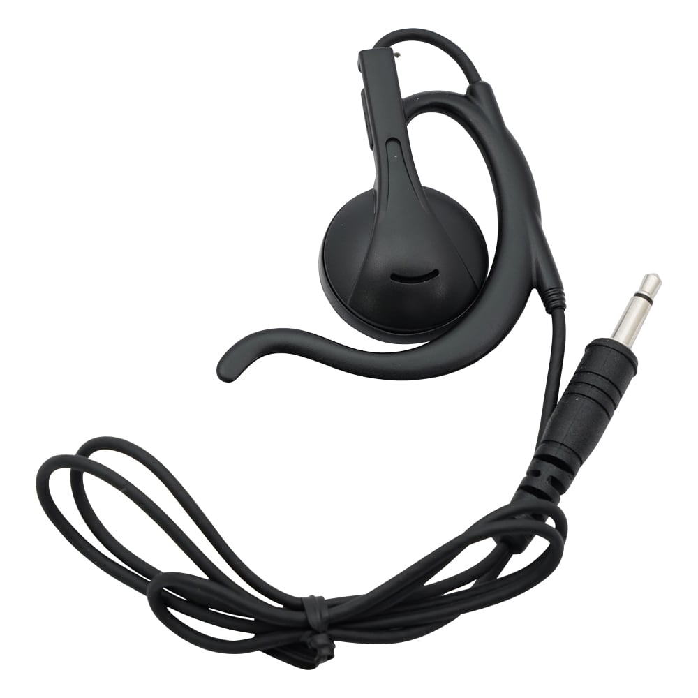 特定小電力トランシーバー ラペルトーク イヤホン（耳かけ型・ストレートケーブル）　EME-67B 1個