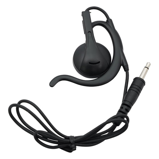 特定小電力トランシーバー ラペルトーク イヤホン（耳かけ型・ストレートケーブル）　EME-67B 1個