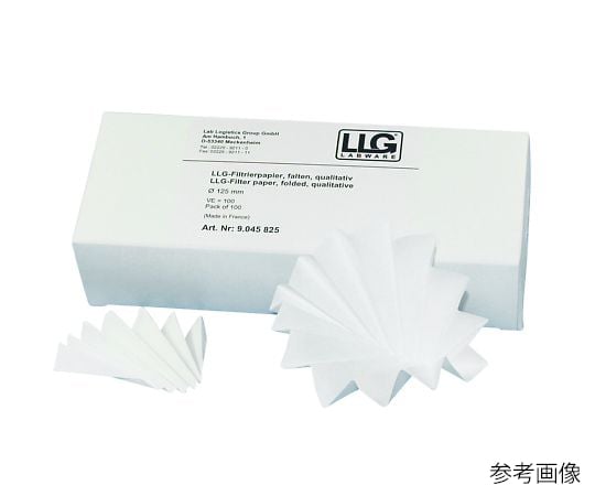折りたたみ定性濾紙　Φ240mm　100枚入　6242632 1箱(100枚入)