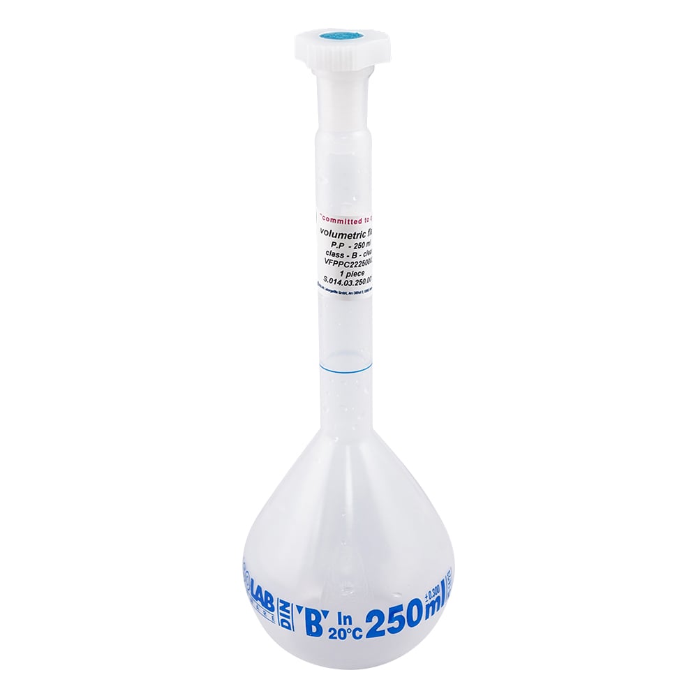 PP제 메스 플라스크 250mL PPMS-250 014.03.250 1개