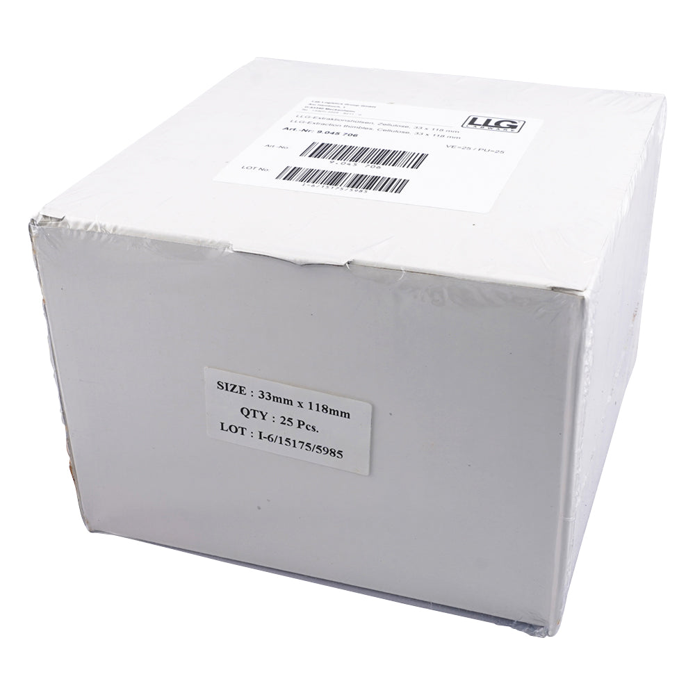円筒セルロース濾紙　25枚入　ET33-118　9045706 1箱(25枚入)