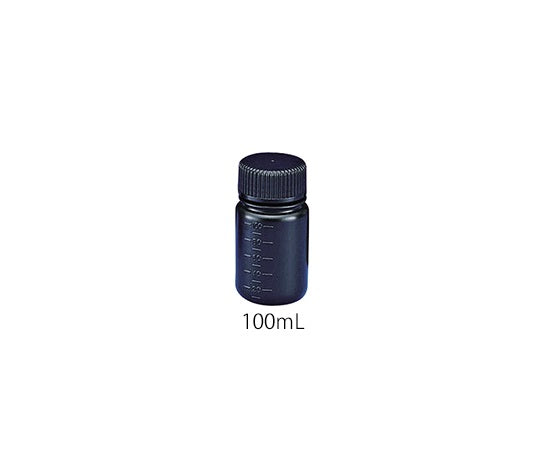 フッ素ガスコーティング容器（遮光タイプ） 100mL　JFWB-100 1本