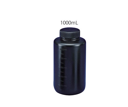 フッ素ガスコーティング容器（遮光タイプ） 1000mL　JFWB-1000 1本
