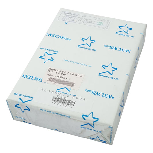 Cleanroom dust-free paper A5 Staclean 1 book (500 sheets) Green SC75RG 1 book (500 sheets)