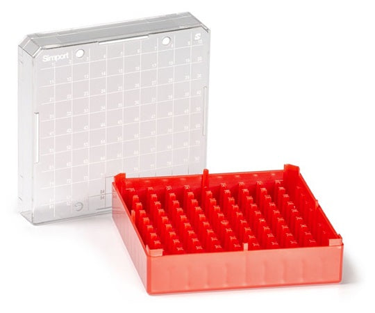 クライオストレージボックス　Cryostore（TM）　赤　4個入　T314-2100R 1パック(4個入)