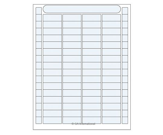 透明低温オートクレーブラベル（レーザープリンタータイプ）　64ラベル×16シート入　DFLT-62TR 1袋(64ラベル×16シート入)