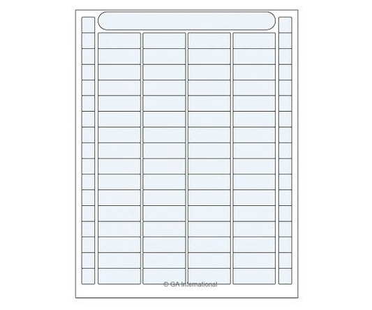 透明低温オートクレーブラベル（レーザープリンタータイプ）　64ラベル×16シート入　DFLT-62TR 1袋(64ラベル×16シート入)