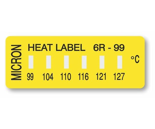 ヒートラベル（不可逆性）6点表示 1箱（10枚入）　6R-99 1箱(10枚入)