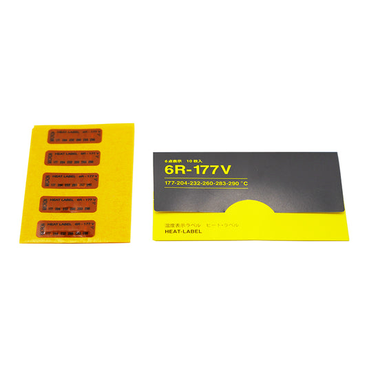 ヒートラベル（不可逆性）6点表示 1箱（10枚入）　6R-177V 1箱(10枚入)