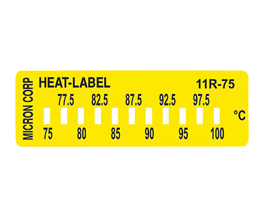 ヒートラベル（不可逆性）11点表示 1箱（10枚入）　11R-75 1箱(10枚入)