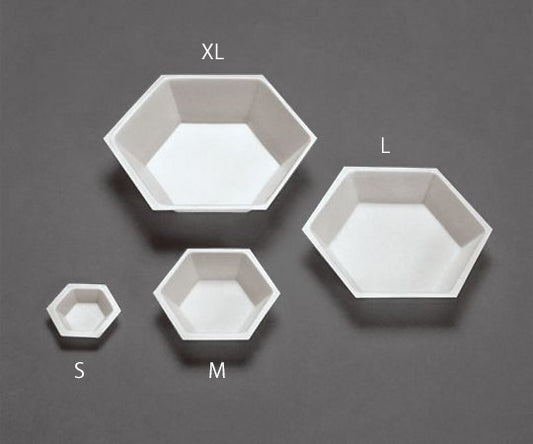 六角形PS計量皿（帯電防止）　500枚入　L 1袋(500枚入)