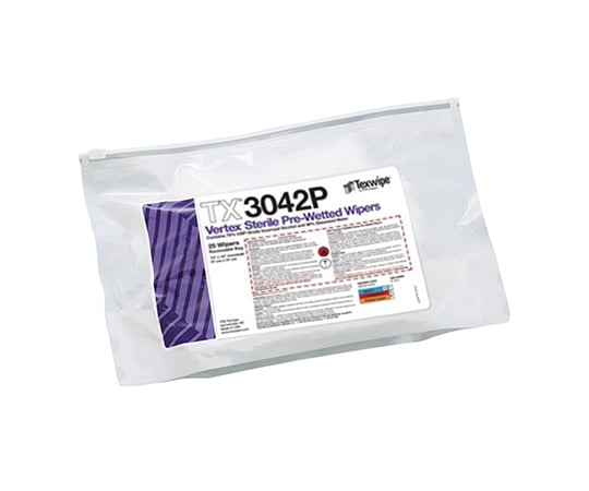 Sterile pre-wet wipes Sterile Vertex(R) 310 x 310mm IPA 1 bag (25 sheets) TX3042P 1 bag (25 sheets)