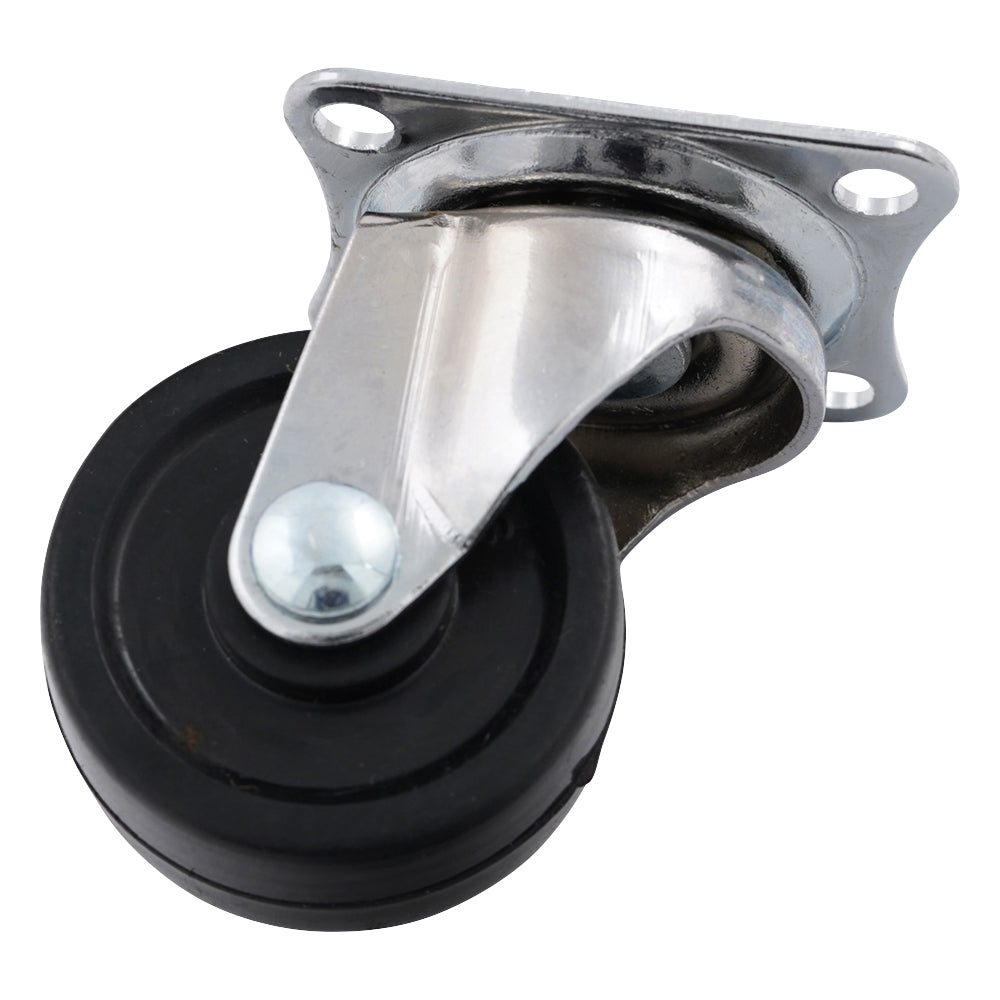 小型キャスター（自在型)　Φ38mm　ゴム　KFR-38 1個